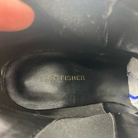 Marc Fisher Saint Suede taupe pull on Chelsea booties 10 - Picture 7 of 9